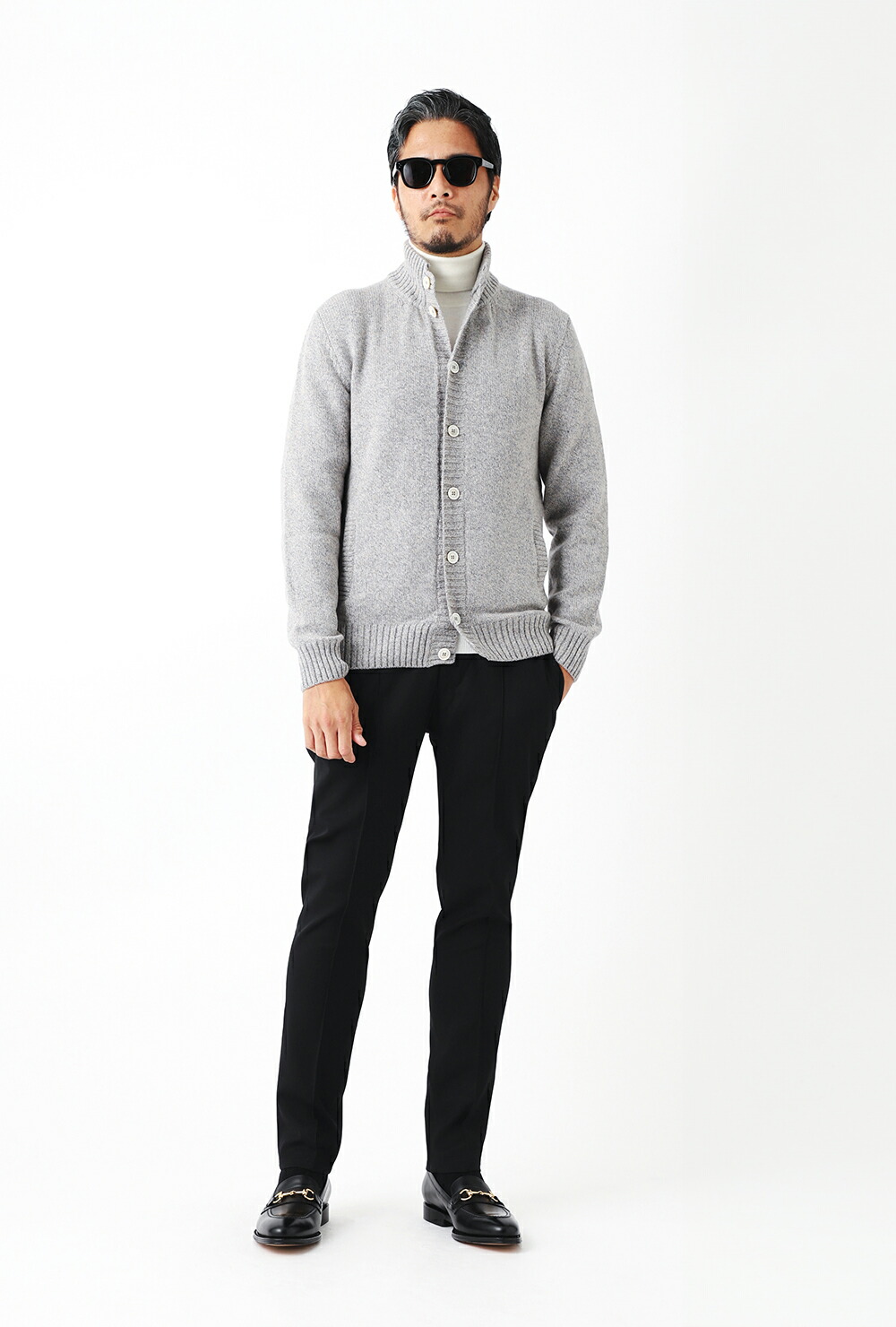 アウトレット】ZANONE ザノーネ カーディガン/スタンドカラーニット