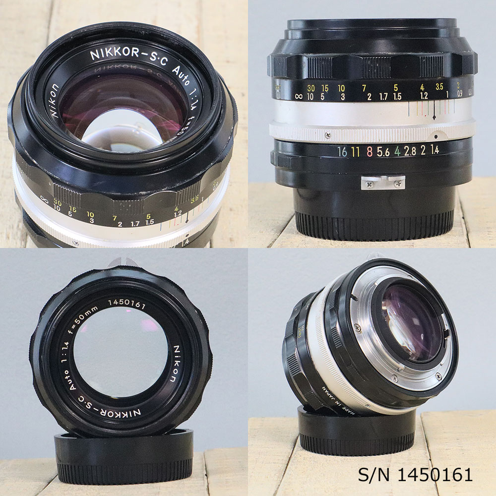 保証付 】【中古】 Nikon NIKKOR-S.C Auto 50mm f1.4 ニコン Fマウント