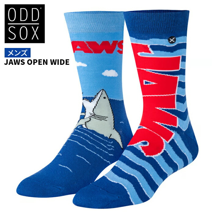 ODD SOX オッドソックス ソックス 靴下 JAWS OPEN WIDE CREW SOCKS