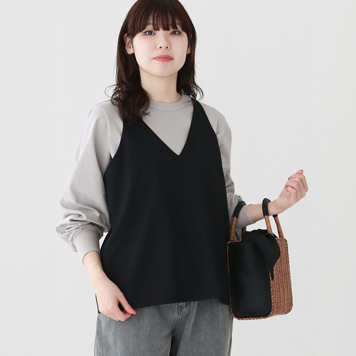 楽天市場】mizuiro ind(ミズイロインド) キャミソールベスト(1-230114