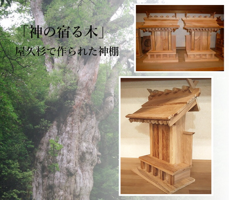 楽天市場】屋久杉の神棚 モダン シンプル 壁掛け 一社 工芸品 伝統工芸