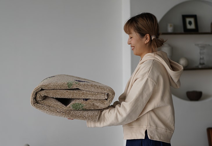 楽天市場】モチーフラグ ブルーベリー 130×185cm cucan◇[NS]MILKHOME