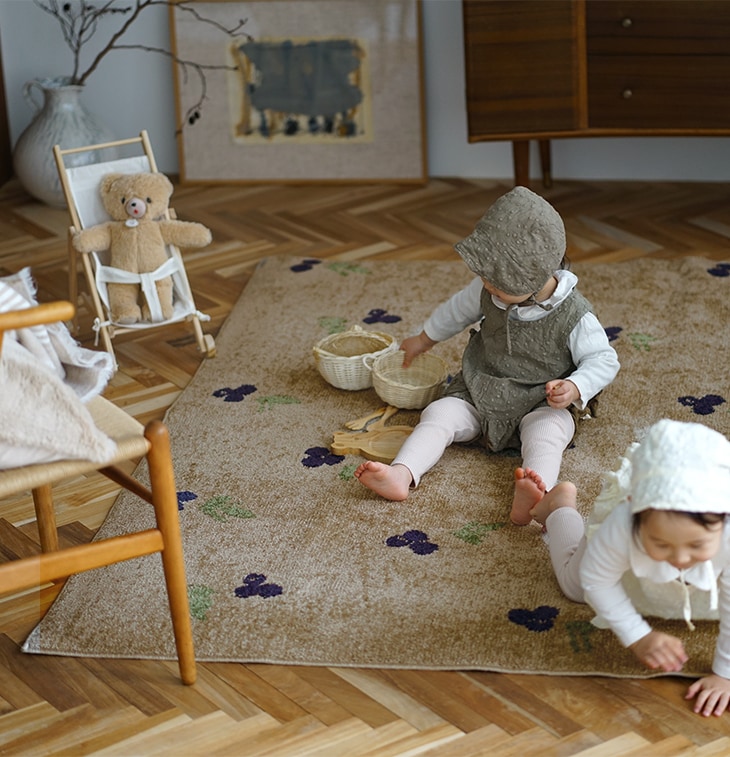 楽天市場】モチーフラグ ブルーベリー 185×240cm cucan◇[NS]MILKHOME