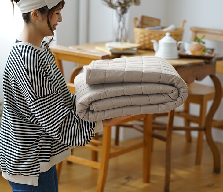 楽天市場】ラグ 円形 キルティング 洗える チノキルト 160×160cm cucan