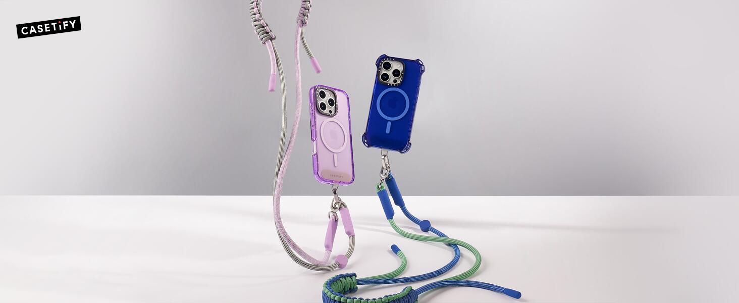 楽天市場】【公式】 CASETiFY スマホショルダー (ロープ) ブルー