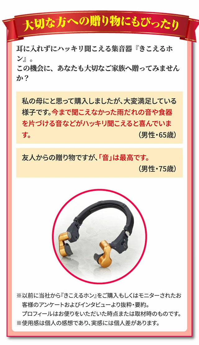 楽天市場】きこえるホン 耳に入れない集音器 耳をふさがない 装着
