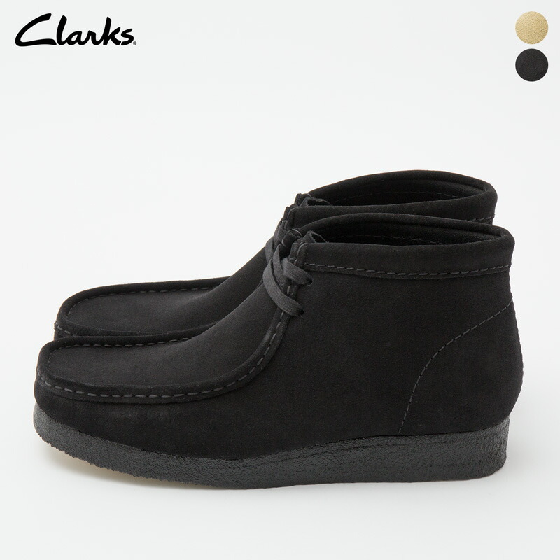 楽天市場】クラークス ワラビー ブラックヘアーオン Clarks Wallabee