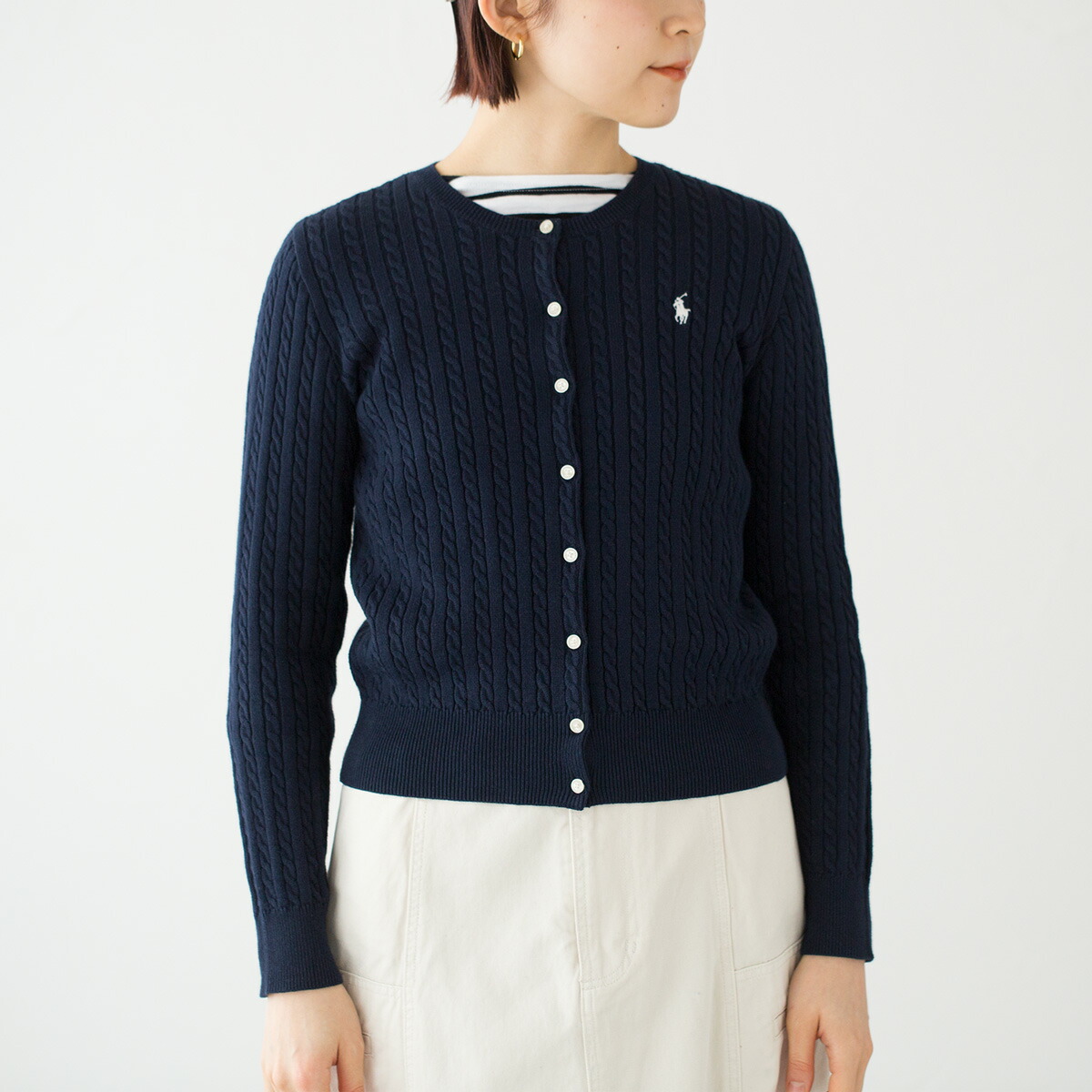 ポロ ラルフローレン ミニ ケーブル コットン カーディガン POLO Ralph