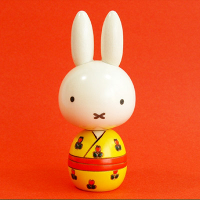 卯三郎こけし ミッフィー チューリップ