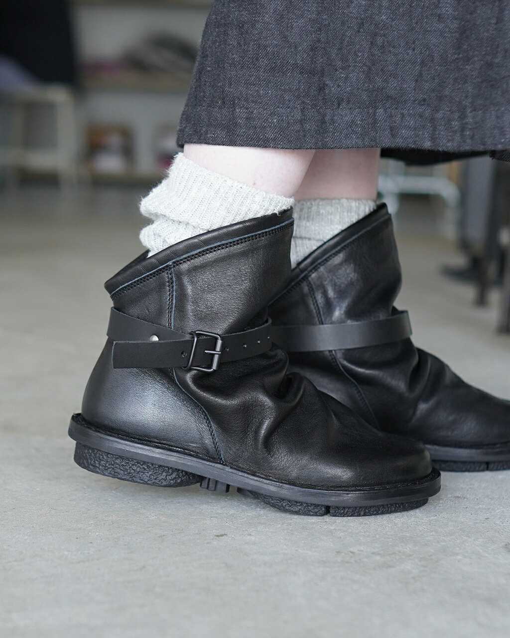 trippen（トリッペン） ボム BOMB ショートブーツ レザー シューズ