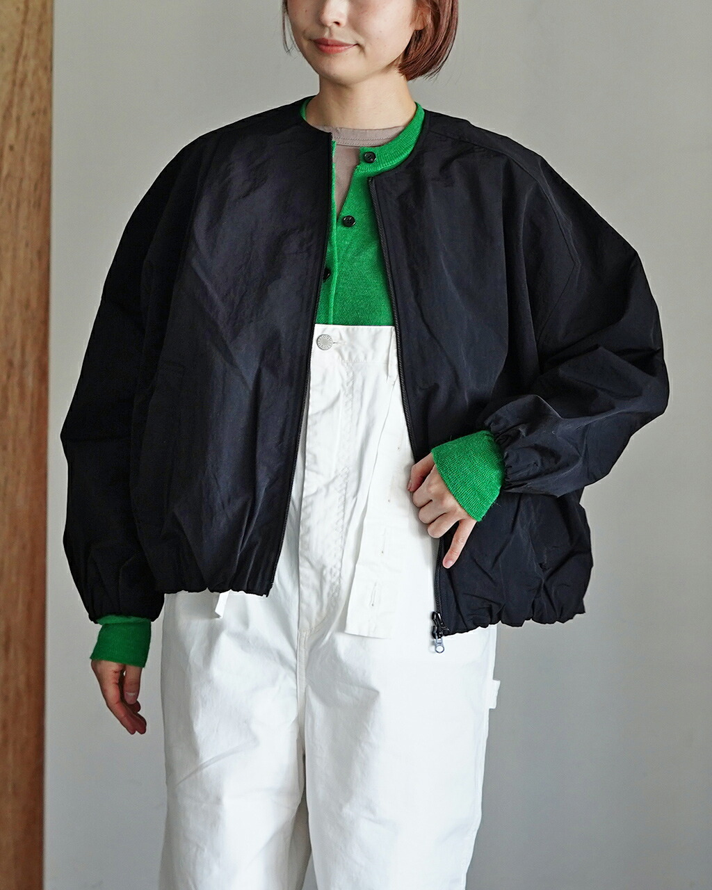 mao made（マオメイド） ジャケット バルーンシルエット ZIP UP