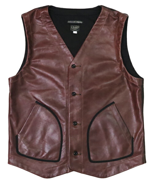 楽天市場】DALLES & CO ダリーズ＆コー ホースハイド レザー ベスト