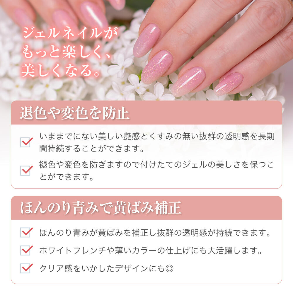 楽天市場】【3個セット】トップジェル ジェルネイル トップコート 15g