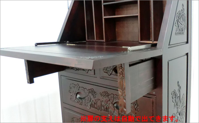 楽天市場】アジアン家具 アンティーク調 ライティングビューロー