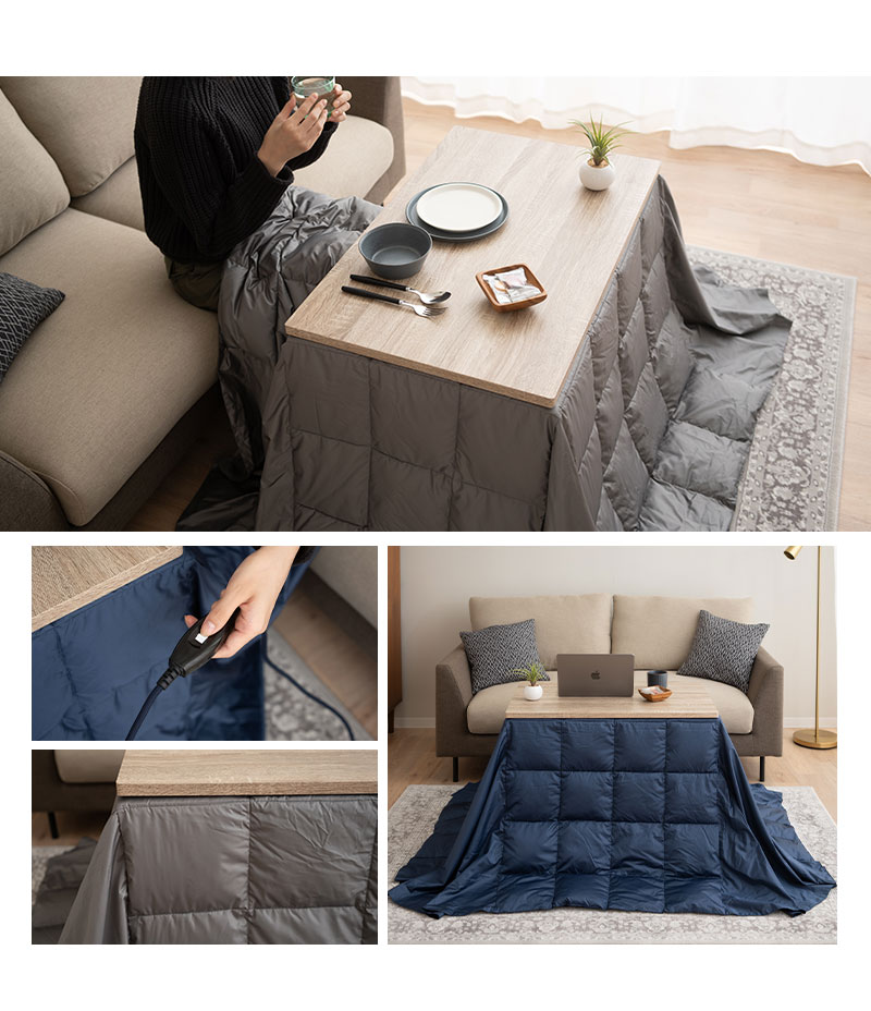 楽天市場】【3000円OFF】こたつ掛け布団 こたつ布団 ハイタイプ 幅80cm