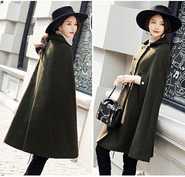 楽天市場】ケープコート ポンチョコート コート レディース 冬