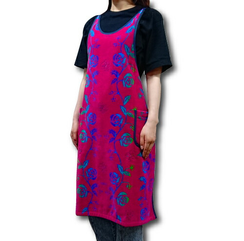 楽天市場】【横浜ナナ 湘南ナナ】nana エプロン つるローズ柄 薔薇