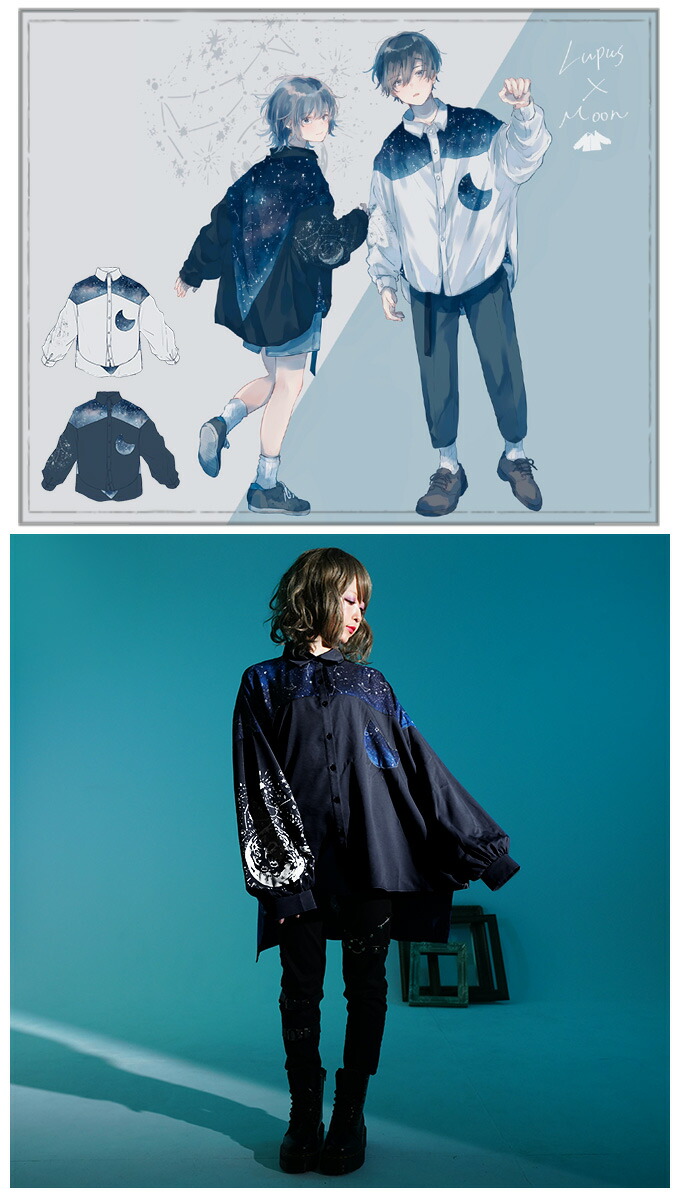 トップス シャツ ユニセックス プリント ブラック＊Favoriteオリジナル