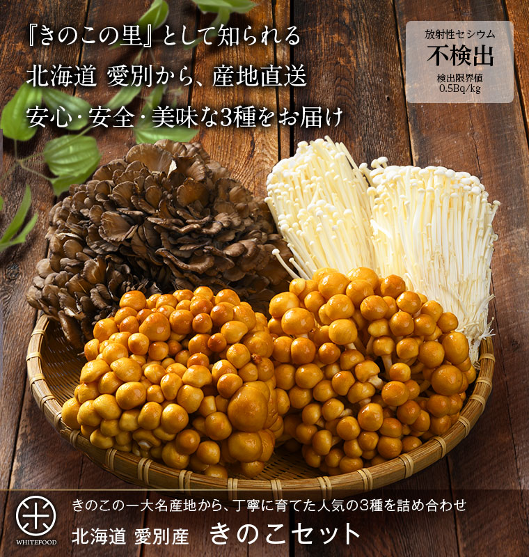 楽天市場】きのこセット【北海道産きのこセット】【出荷度に毎回放射能