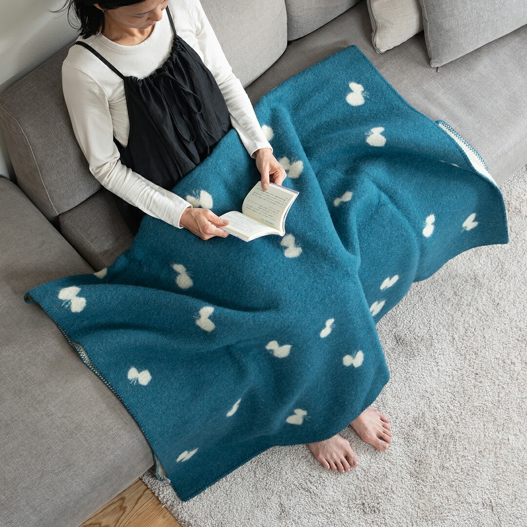 CHOUCHO ウールブランケット シングル（クリッパン×ミナ ペルホネン