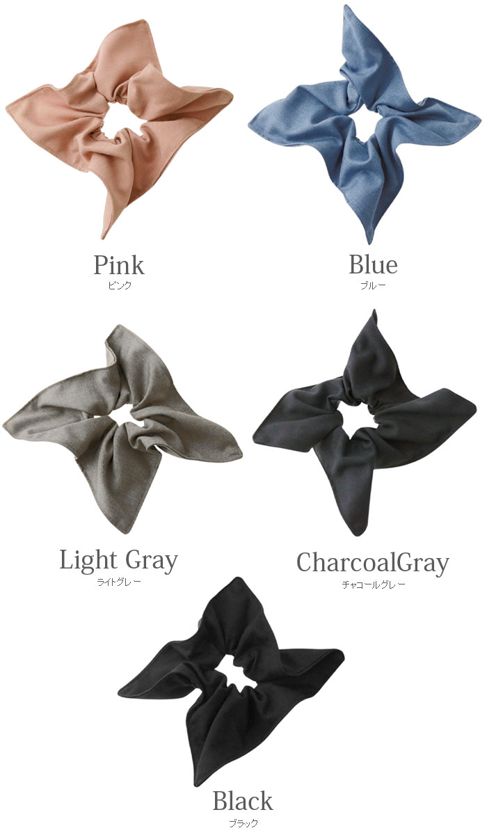 ◇ネコポス送料無料◇スクエア型シュシュ HS-208【mbgt】 | ヘア