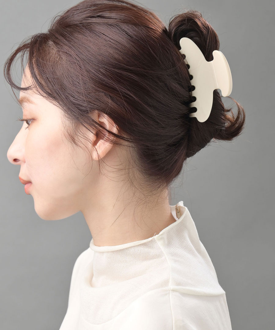 定形外発送・ネコポス不可】バンスクリップ ヘアクリップ エナメル調