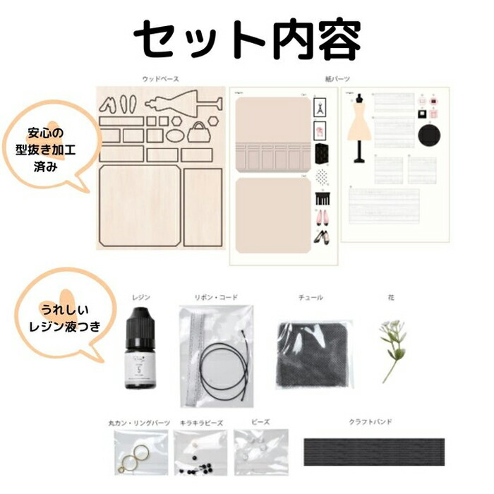 ミニチュアキット ミニミニショップ ブティック ntr-94|レジンクラフト