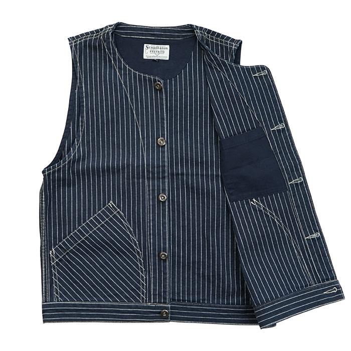 楽天市場】ショット Schott オールド ヒッコリー デニム ベスト OLD