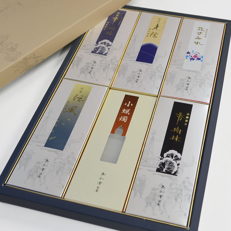 楽天市場】【玉初堂】「香セレクト」No.20〔5種類の高級線香と小蝋燭の