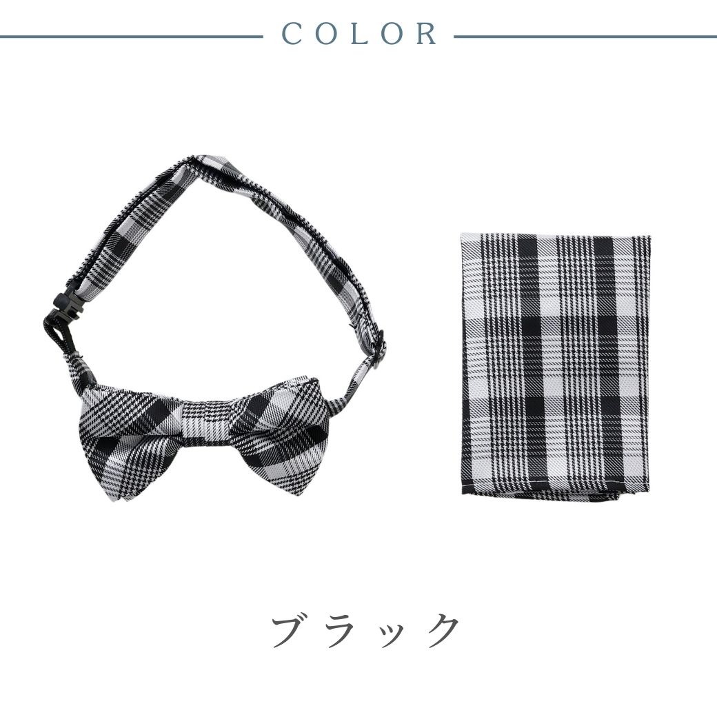 蝶ネクタイ＆ポケットチーフセット フリーサイズ (2478-5462