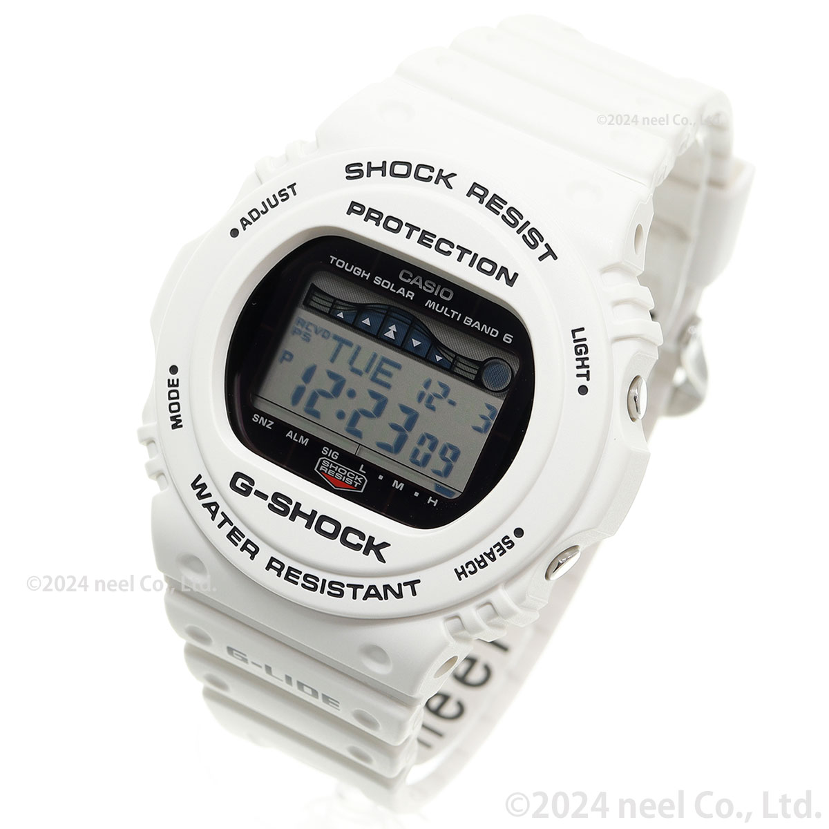 G-SHOCK 電波 ソーラー 電波時計 ホワイト 白 カシオ Gショック G-LIDE