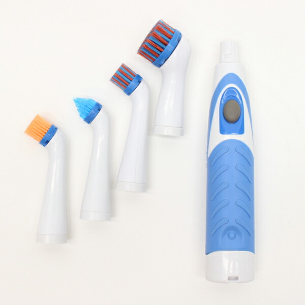 楽天市場】電動掃除ブラシ 4種類 ブラシヘッド 付き ハンディブラシ