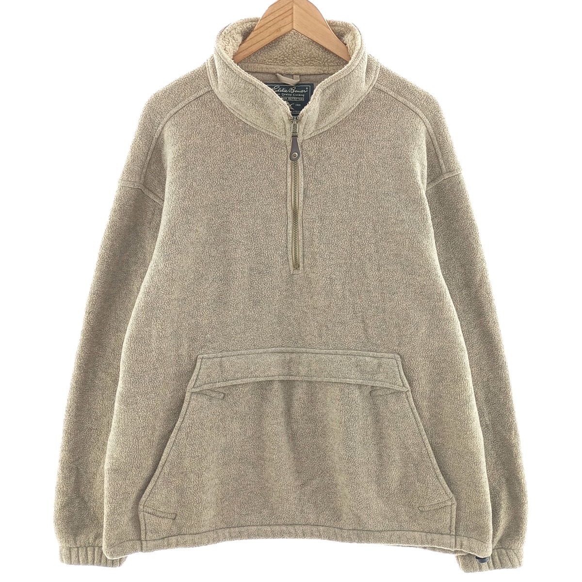 古着 90年代 エディーバウアー Eddie Bauer ハーフジップ フリースプル