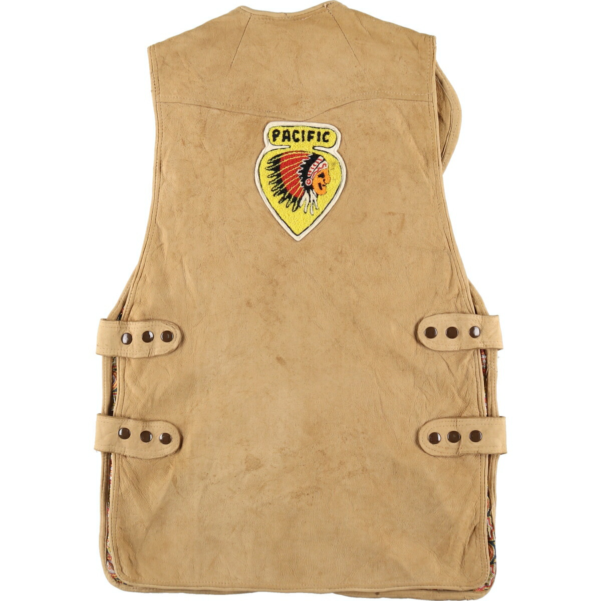 古着 70年代～ UNKNOWN スエードレザーベスト メンズM相当