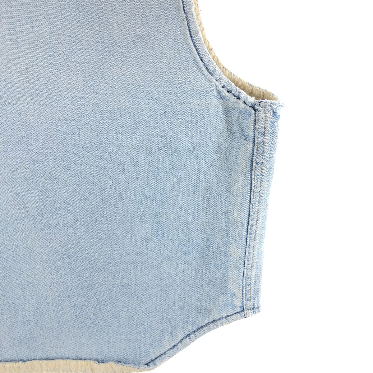 古着 70年代 カーハート Carhartt バットダイ デニムボアベスト メンズ