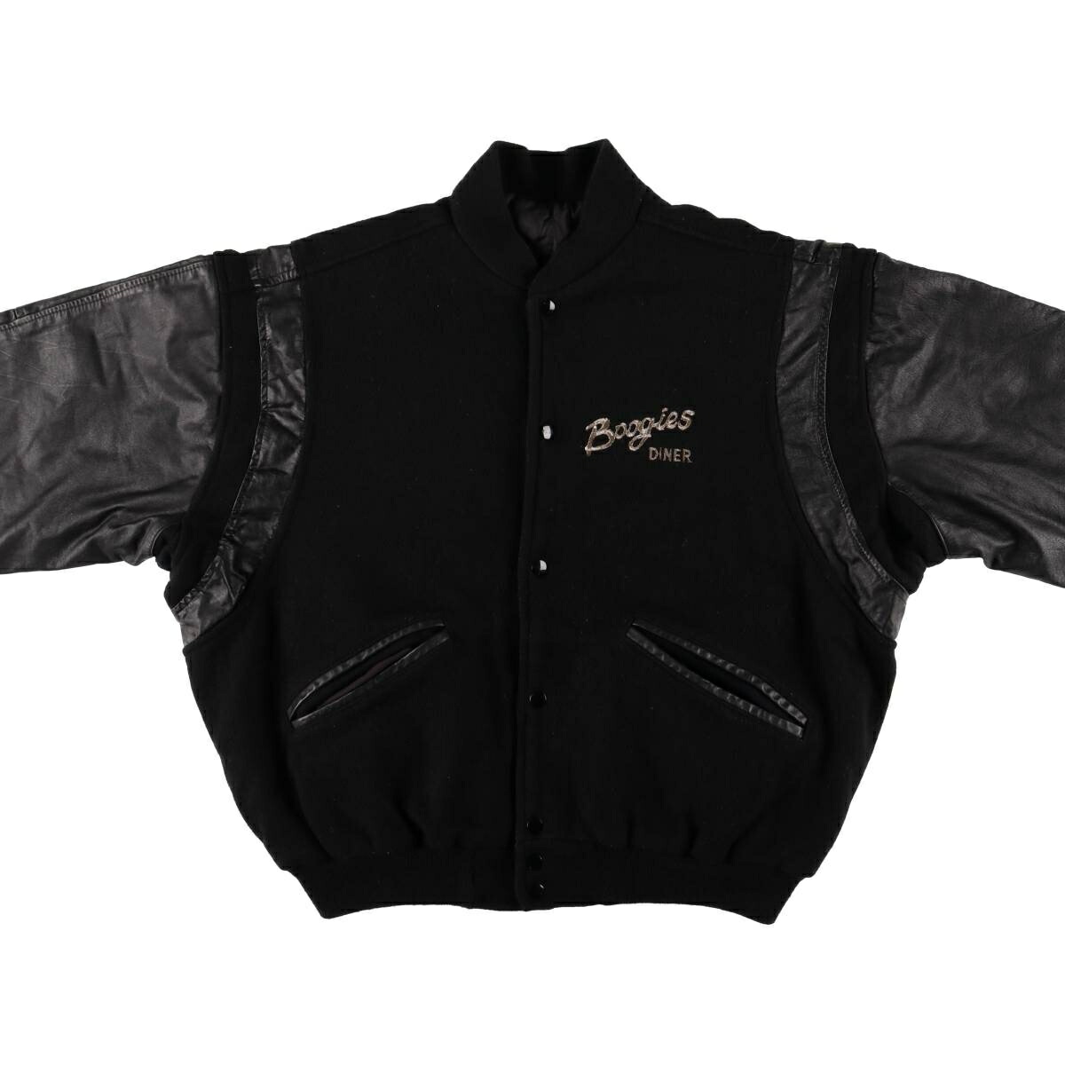 古着 80～90年代 IDENTITY INC バックロゴ 中綿入り スタジャン