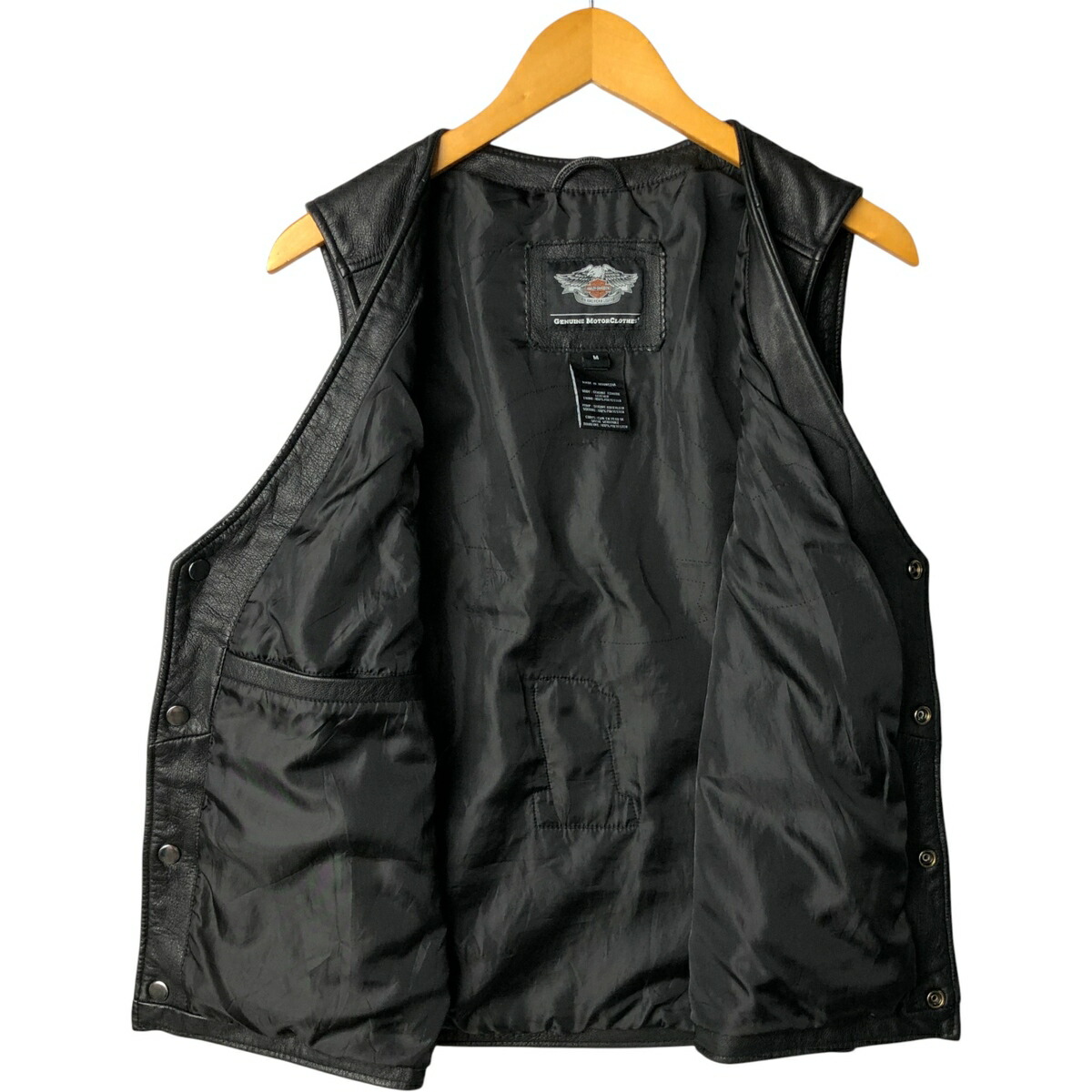 古着 ハーレーダビッドソン Harley-Davidson レースアップ レザー