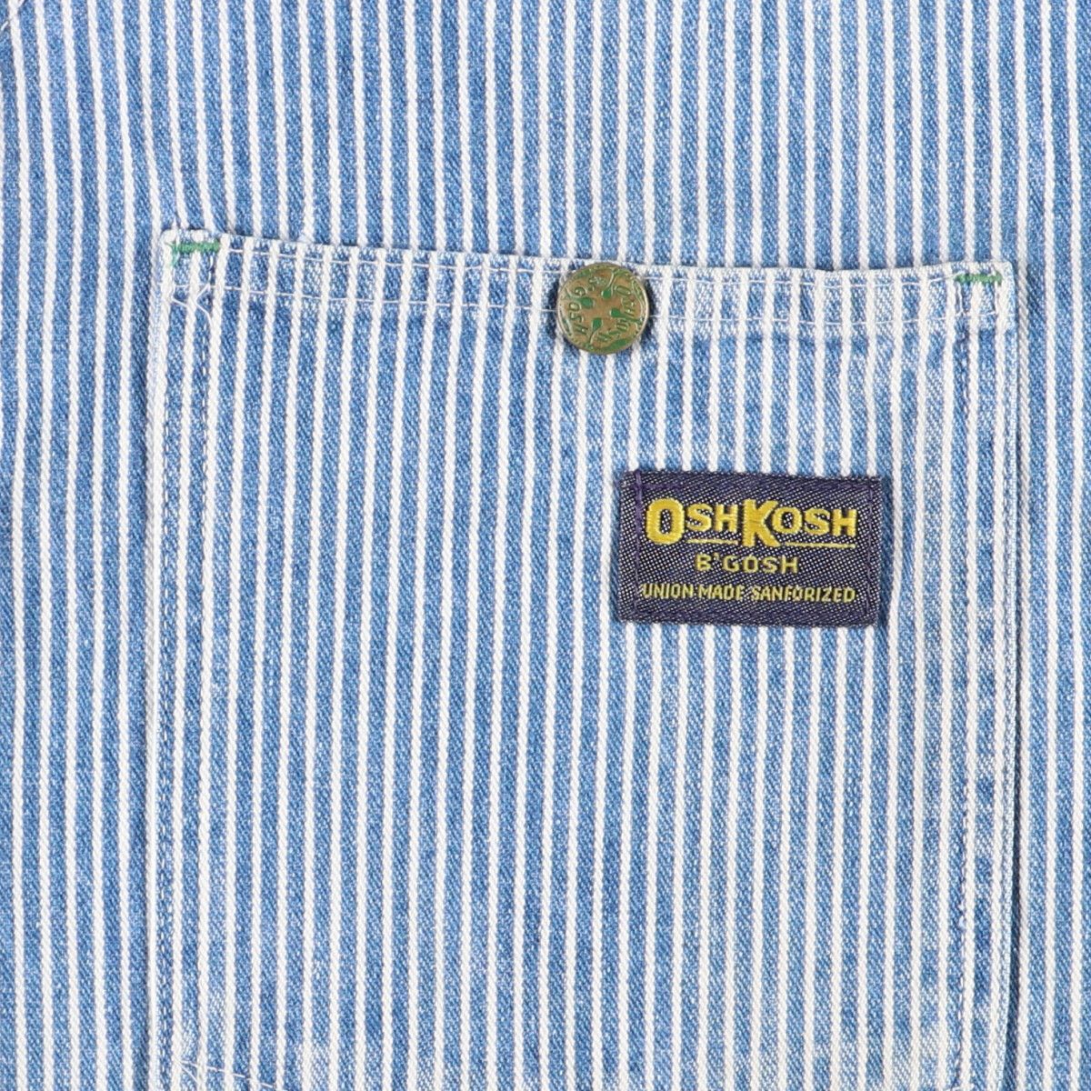 古着 80年代 オシュコシュ Osh kosh ヒッコリーストライプ デニム