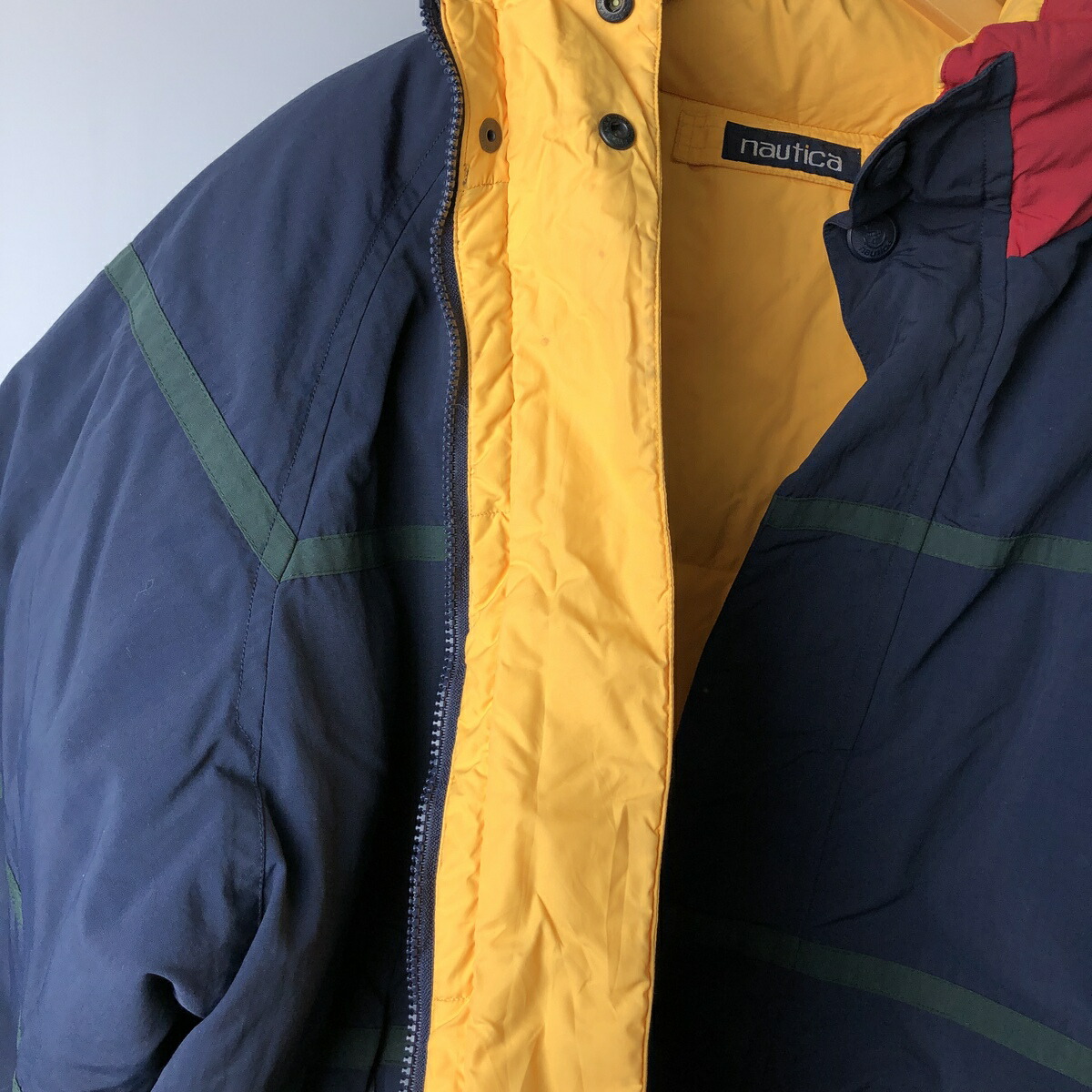 古着 90年代 ノーティカ NAUTICA リバーシブル ダウンジャケット
