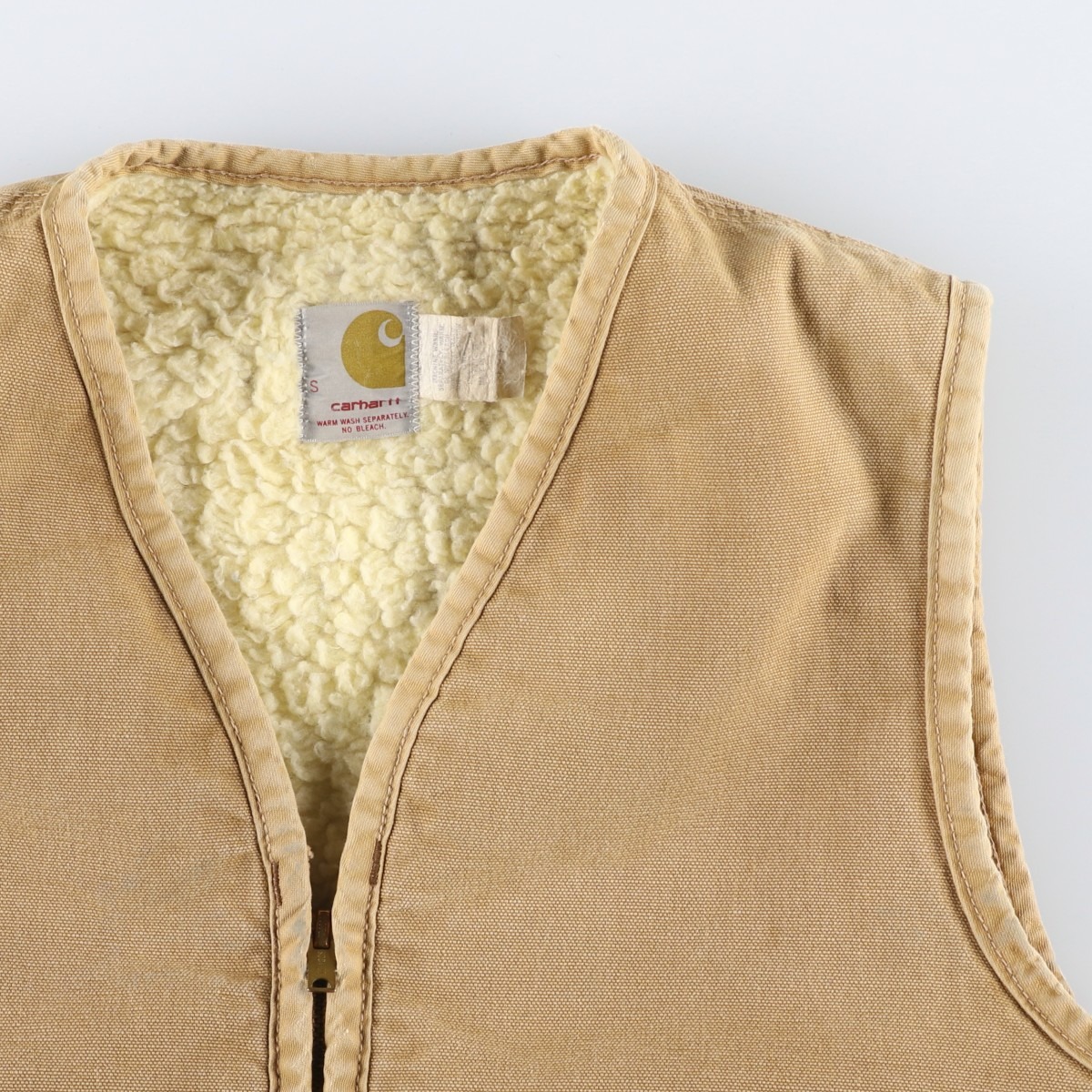 古着 70年代 カーハート Carhartt ダックベスト USA製 メンズS相当