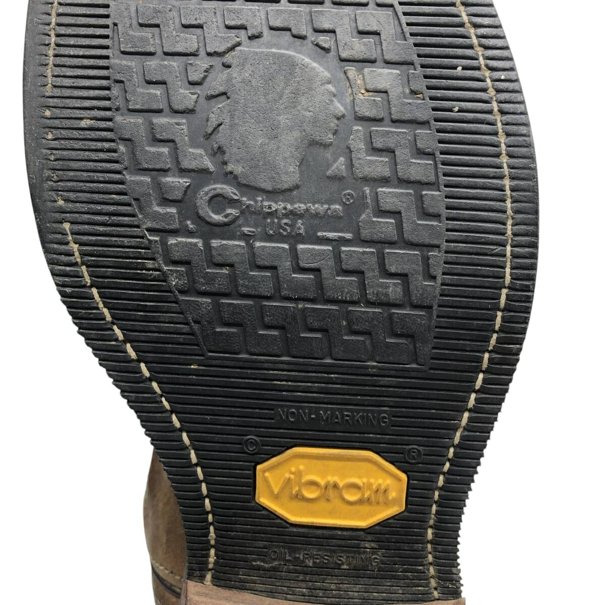 古着 90年代 チペワ CHIPPEWA 白タグ ウエスタンブーツ USA製 9D