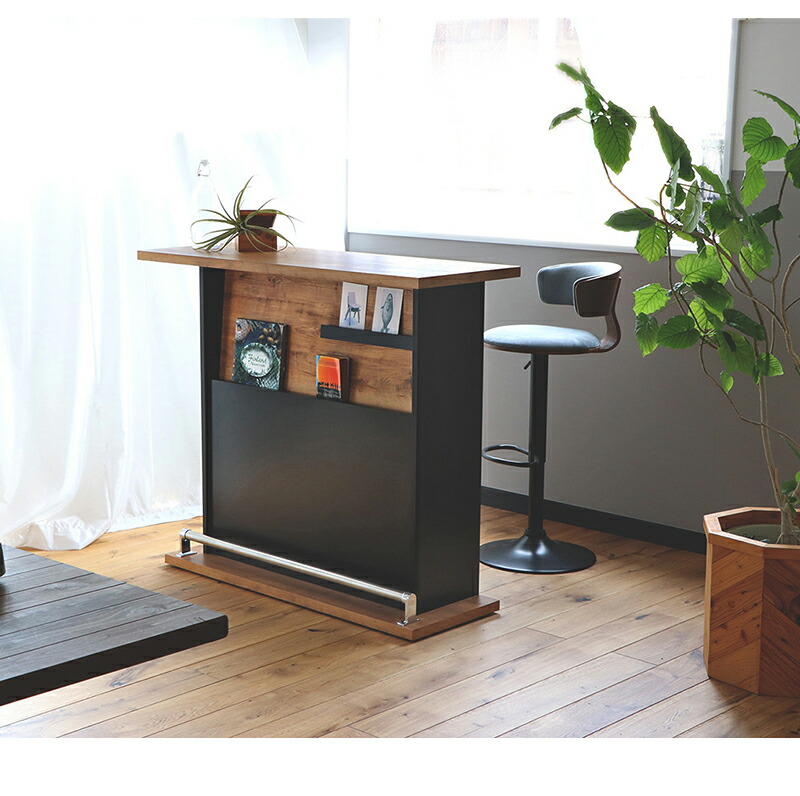 楽天市場】カウンターテーブル おしゃれ 120cm ヴィンテージ風 ハイ