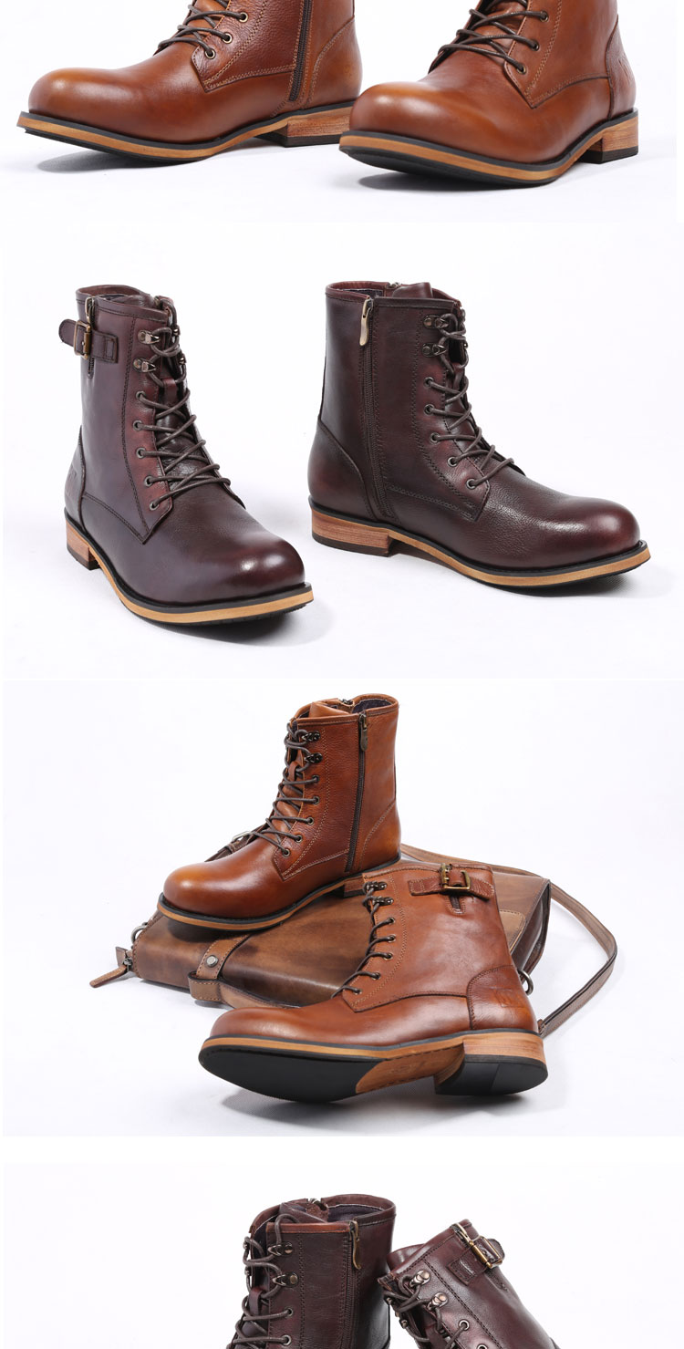 楽天市場】ブーツ メンズ ハイカットブーツ サイドジッパー サイドゴア