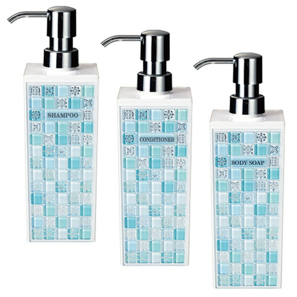 楽天市場】シャンプー ボトル ディスペンサー セット 角型 リンス