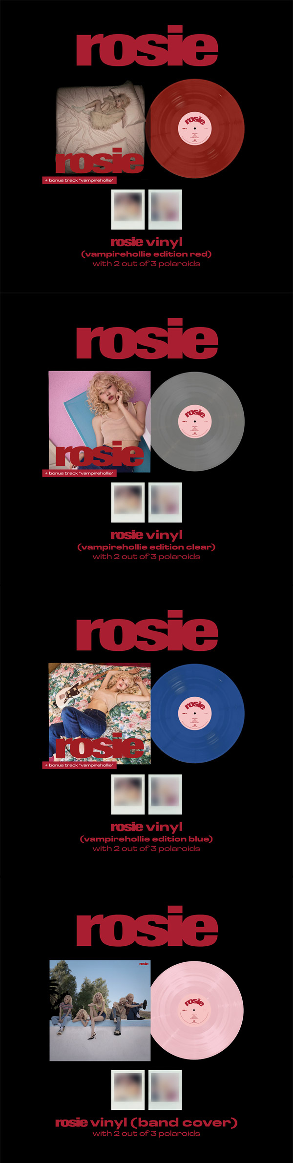 楽天市場】ROS? LP [ rosie ] 4種選択 first studio album / ロゼ ROZE