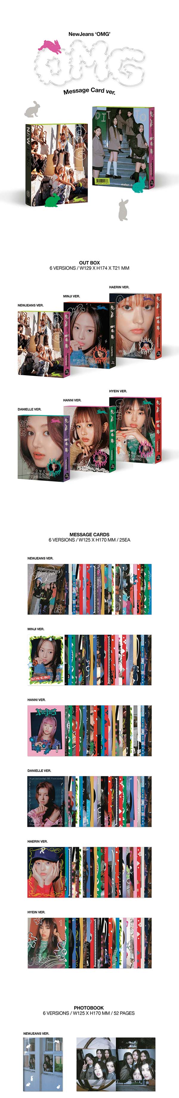 楽天市場】送料無料 [当店限定特典付] NewJeans Message Card ver