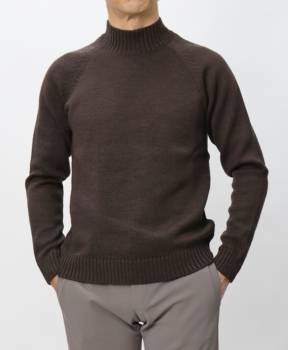 ザノーネ / ZANONE / モックネック ニット / ウール / 5ゲージ 5G