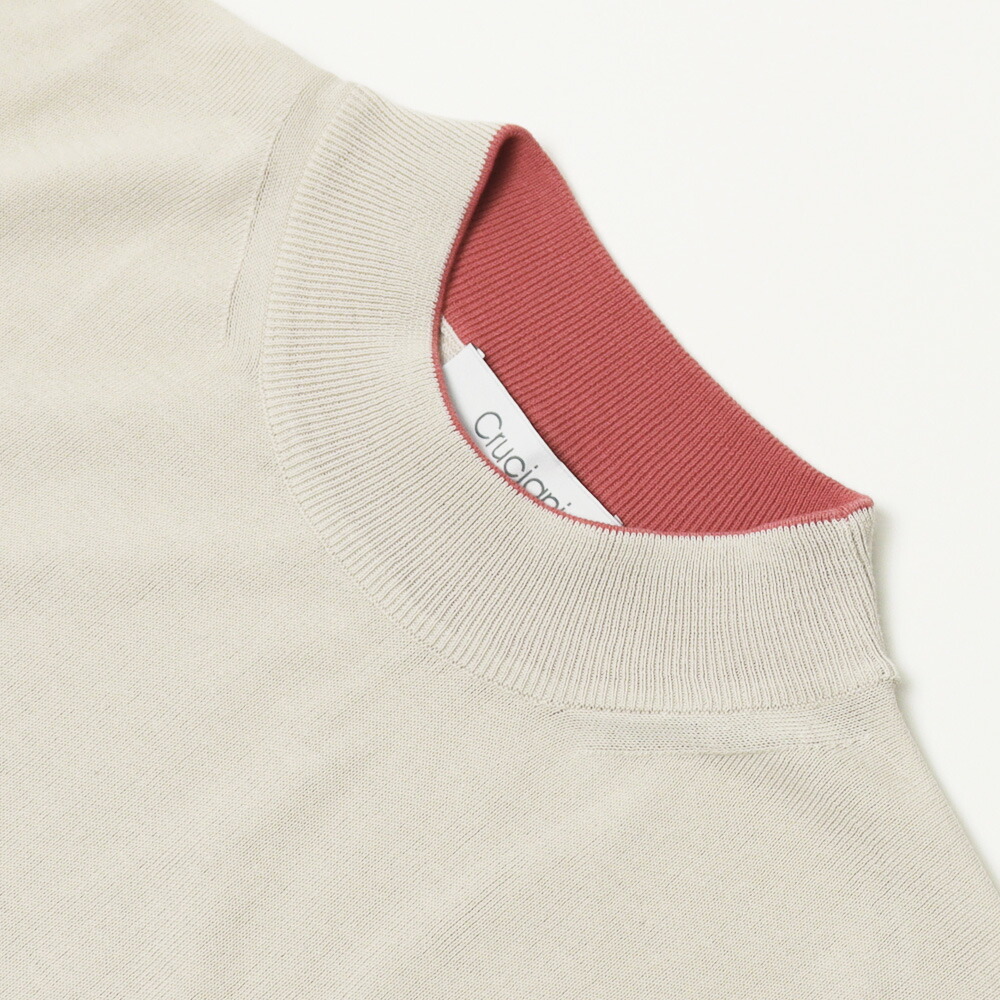 クルチアーニ / Cruciani / コットン / ハイゲージ / モックネック