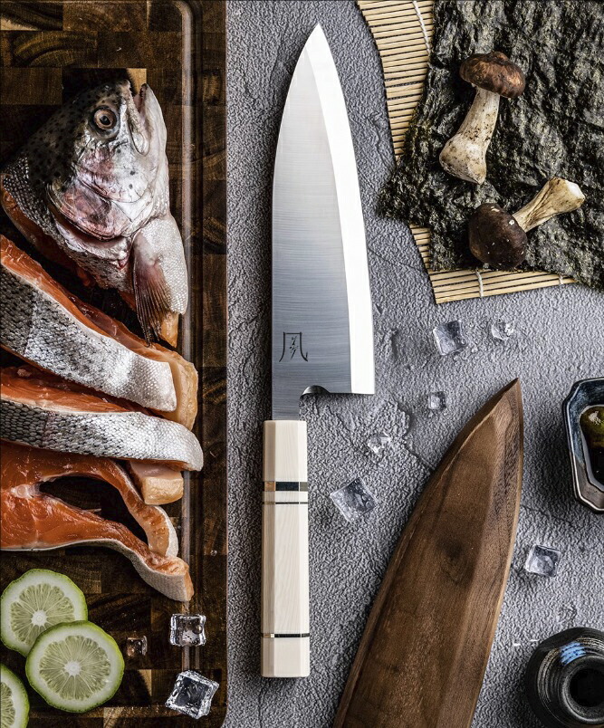 楽天市場】【特典付き】風刃 本焼出刃包丁 210mm 鏡面仕上げ VG10鋼