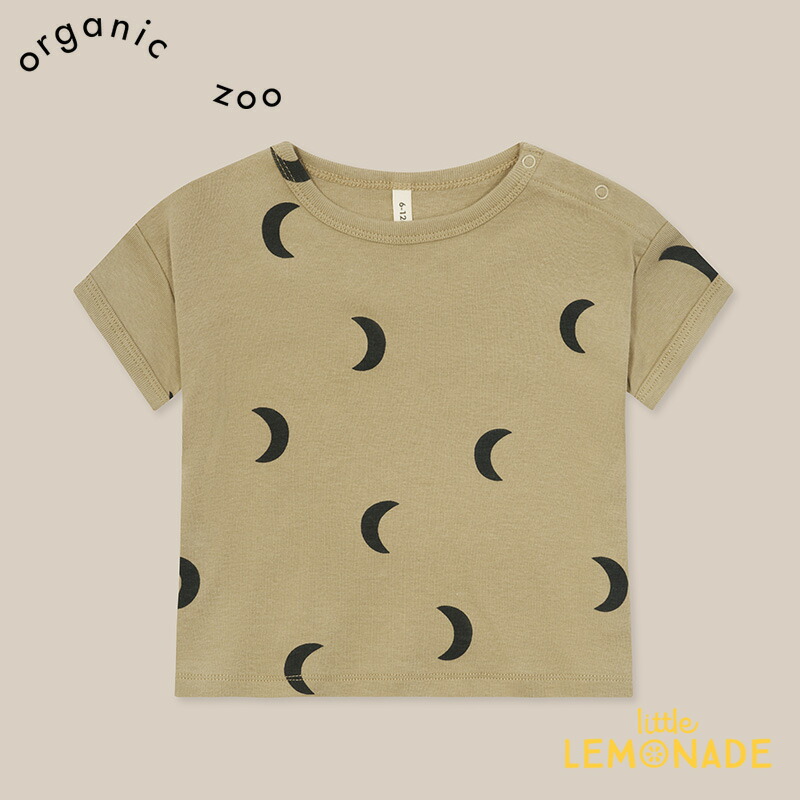 organic zoo Dusky Midnight Boxy T-Shirt｜月柄 半袖トップス（6-12